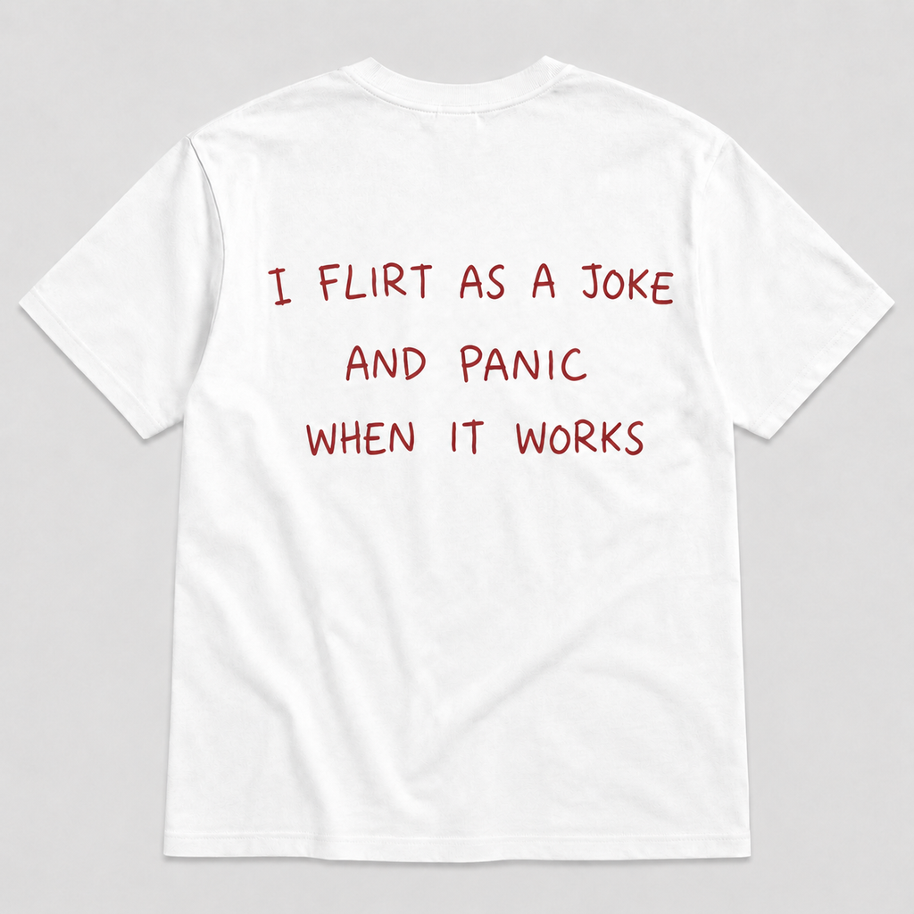 I flitr as a joke - WHITE TEE