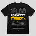 Corvette Z06 Blueprint Tee Black