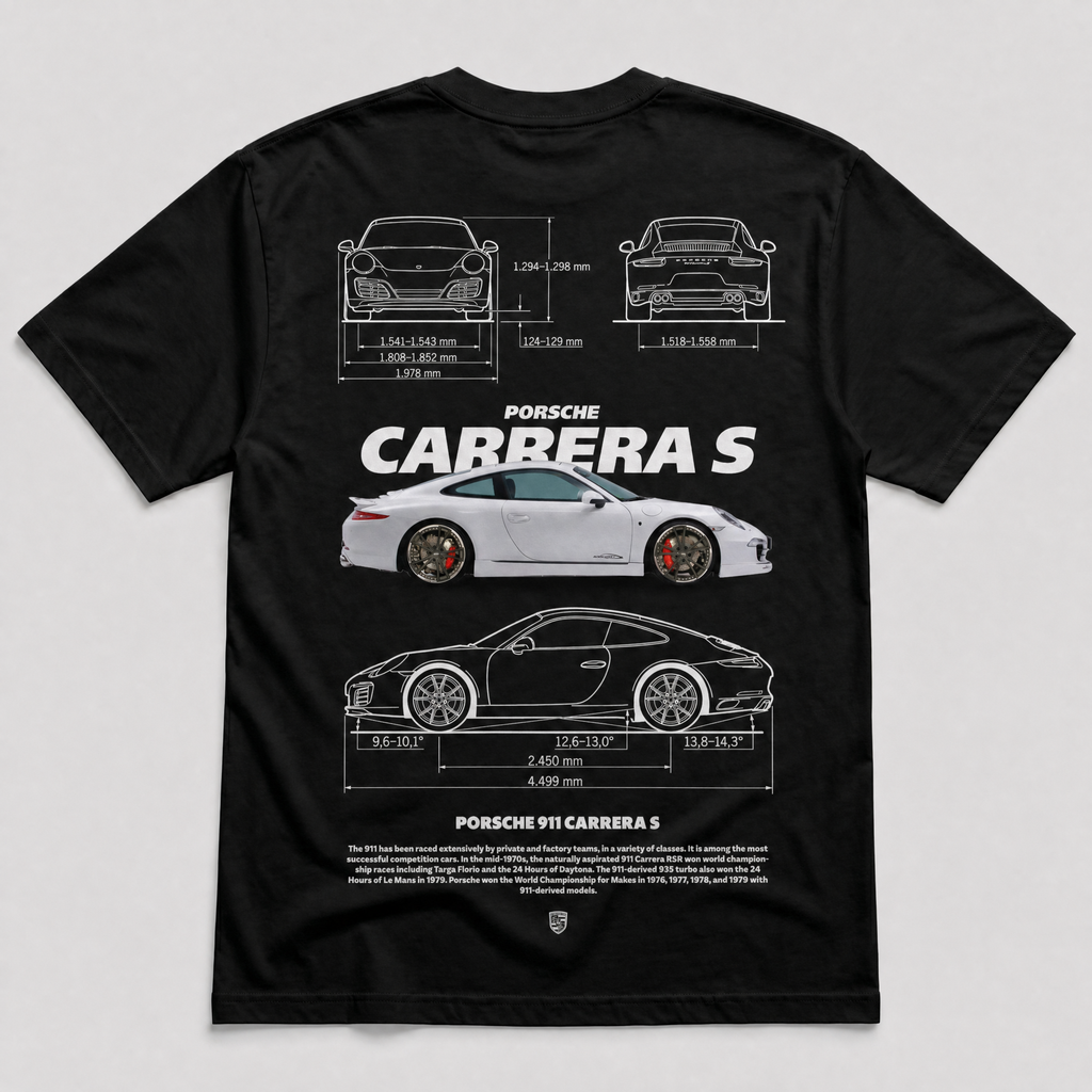 Porsche Carrera S Tee Black