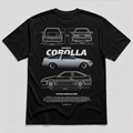 Corolla Blueprint Tee Black