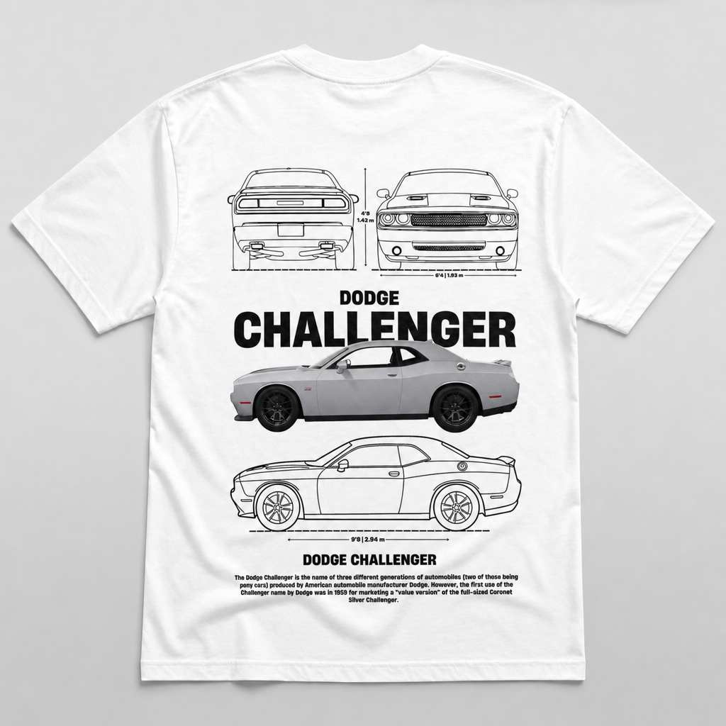 Challenger Blueprint Tee White