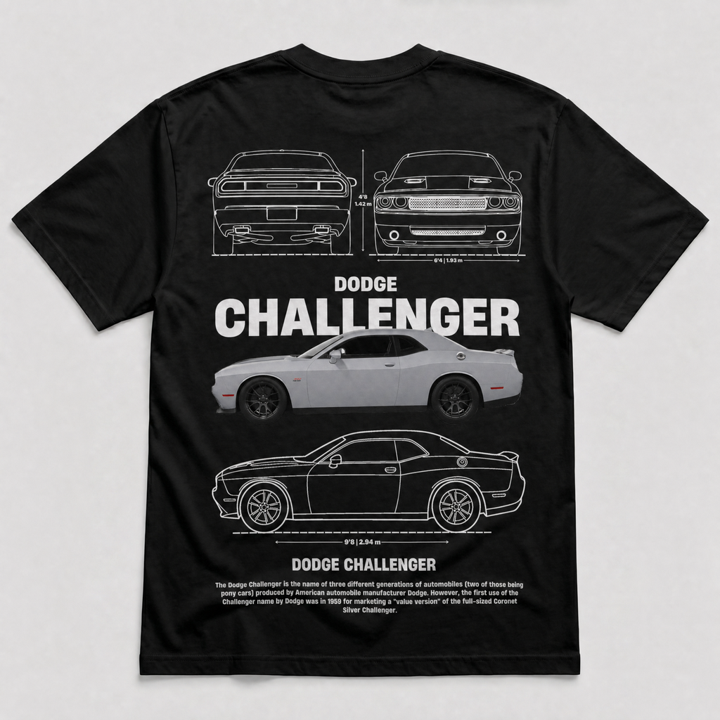 Challenger Blueprint Tee Black