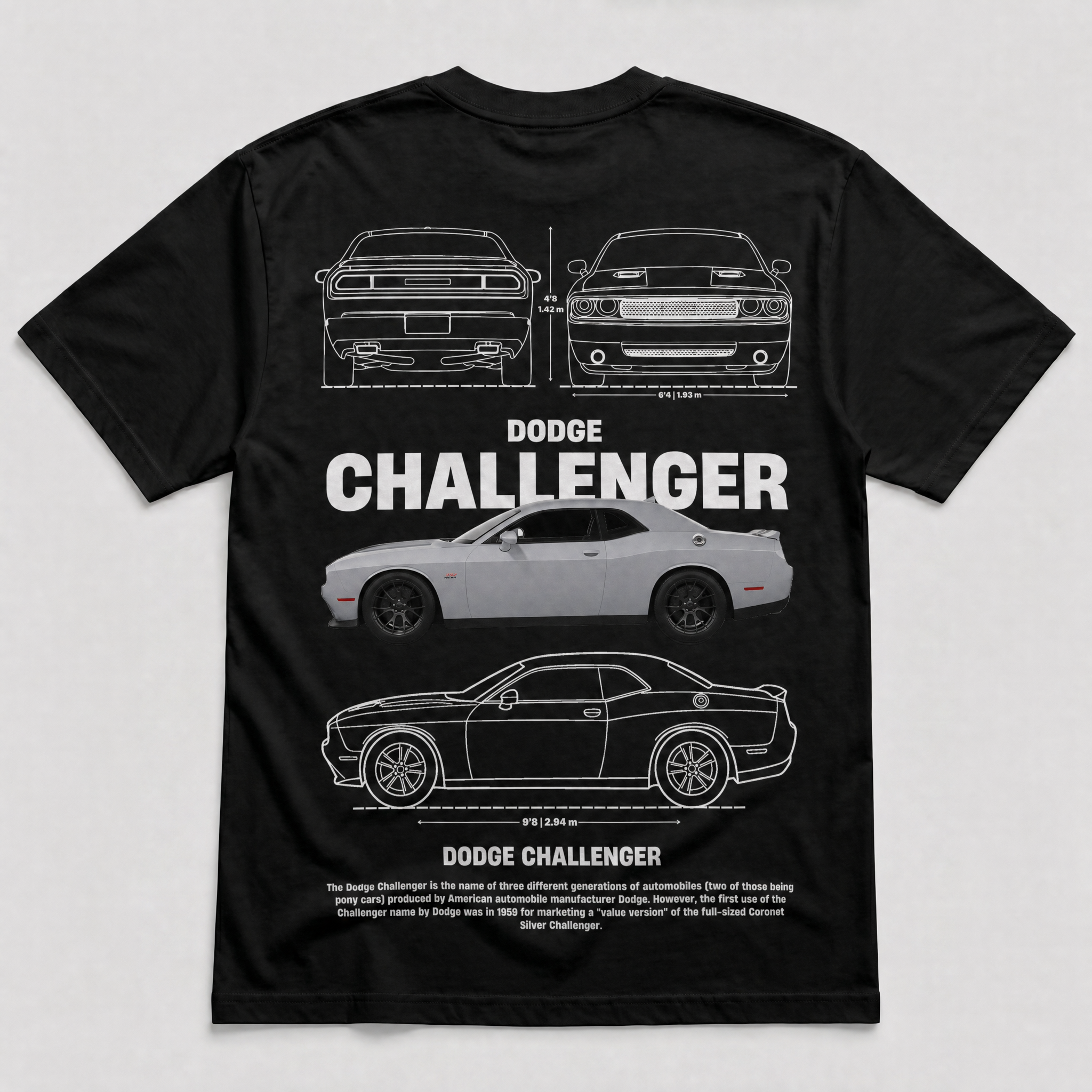 Challenger Blueprint Tee Black