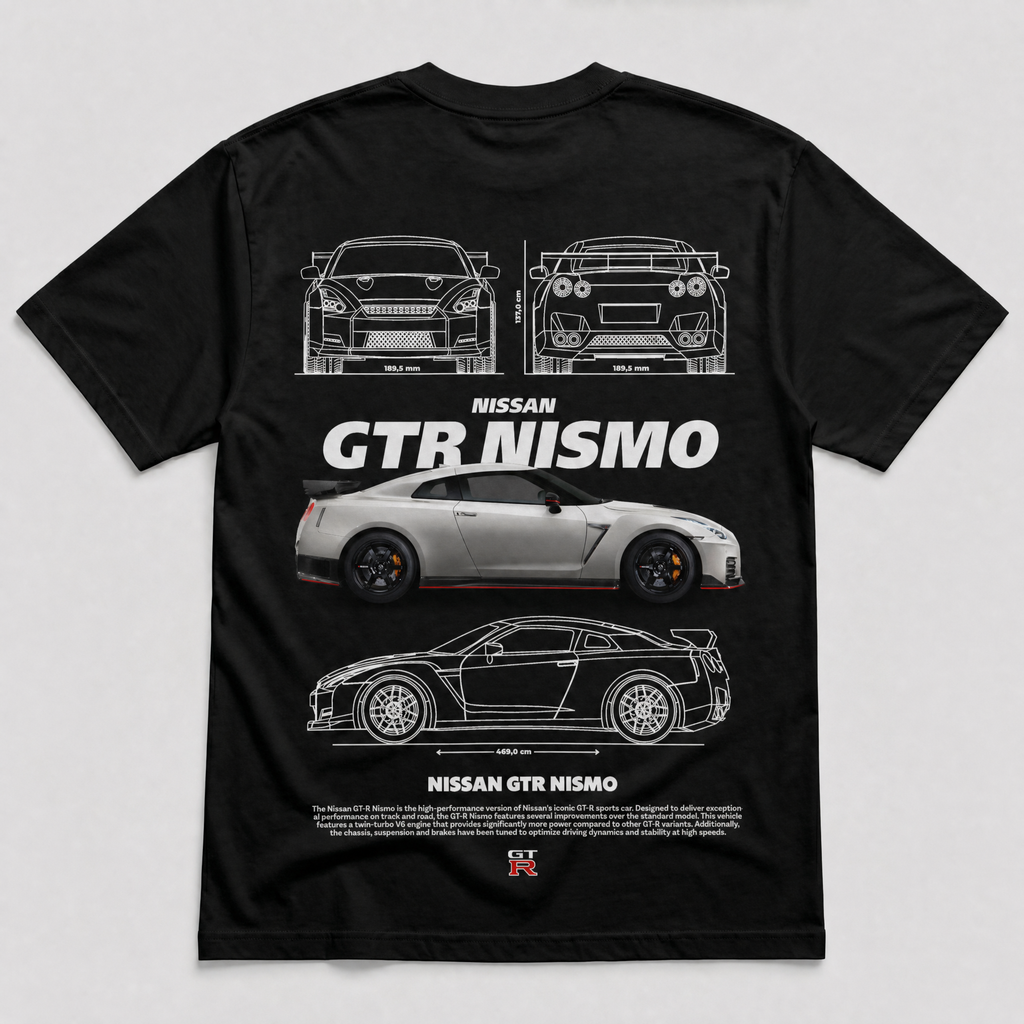 Nissan GTR Nismo Tee Black