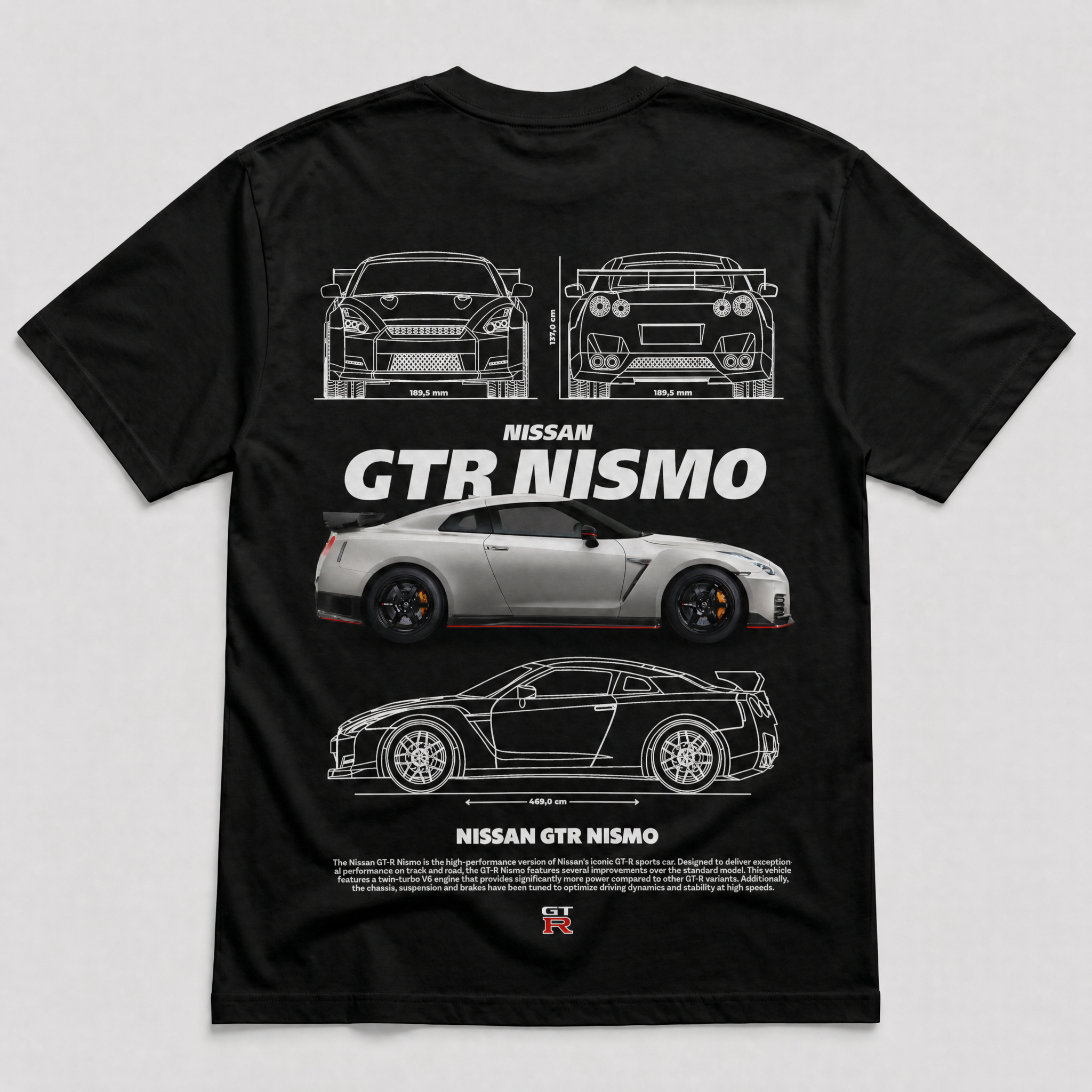 Nissan GTR Nismo Tee Black